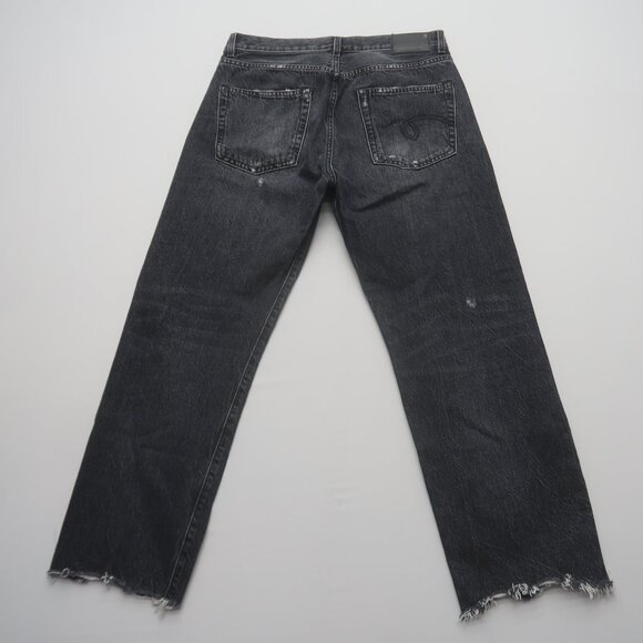 R13 Boyfriend Jeans in Everit Black Size 27 - Picture 5 of 14